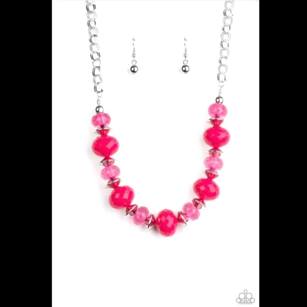 Paparazzi Necklace Set ~ Hollywood Gossip - Pink